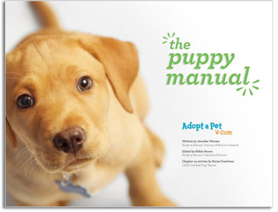 Free Puppy Manual from Adopt-a-Pet.com